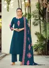Haseen Woodee Cotton Thread Worked Bulk Kurti With Bottom with Dupatta